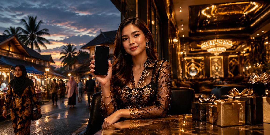 Pengguna Malaysia mengakses platform 6ixty8ight dari telefon pintar